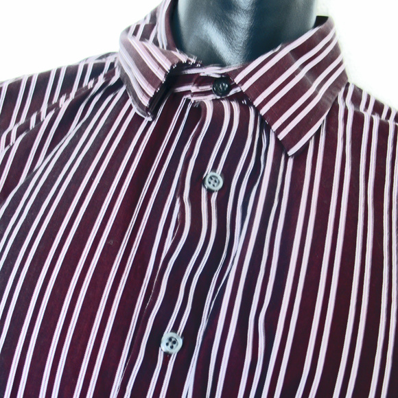 Men’s Apt 9 SlimFit Button Down Dress Shirt-Purple - Picture 8 of 8